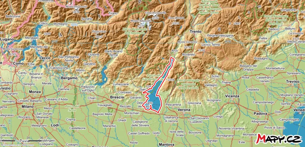 Jezioro Garda - Gdzie to jest mapa